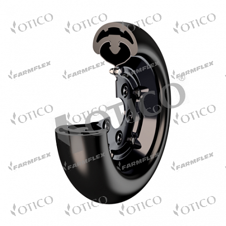 017680.03 Колесо в сборе OTICO/400x116/L/63S/MB/G/71.6/5X14.3-114.3/RAL9005
